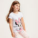 Minnie Mouse Print T-shirt with Round Neck and Short Sleeves-T Shirts-thumbnail-0