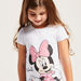 Minnie Mouse Print T-shirt with Round Neck and Short Sleeves-T Shirts-thumbnail-2