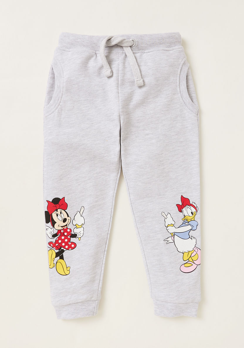 Minnie Mouse Print Pullover and Jog Pants Set-Clothes Sets-image-2