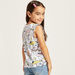 All-Over Snoopy Print Sleeveless T-shirt with Knot Detail-T Shirts-thumbnail-3