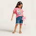 Sanrio Hello Kitty and Barbie Print T-shirt with Short Sleeves-T Shirts-thumbnail-0
