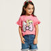 Sanrio Hello Kitty and Barbie Print T-shirt with Short Sleeves-T Shirts-thumbnail-1