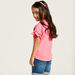 Sanrio Hello Kitty and Barbie Print T-shirt with Short Sleeves-T Shirts-thumbnail-3