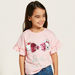 Sanrio Hello Kitty and Barbie Embellished T-shirt with Short Sleeves-T Shirts-thumbnail-2