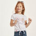 Sanrio Hello Kitty Print Round Neck T-shirt with Front-Tie Accent-T Shirts-thumbnail-2