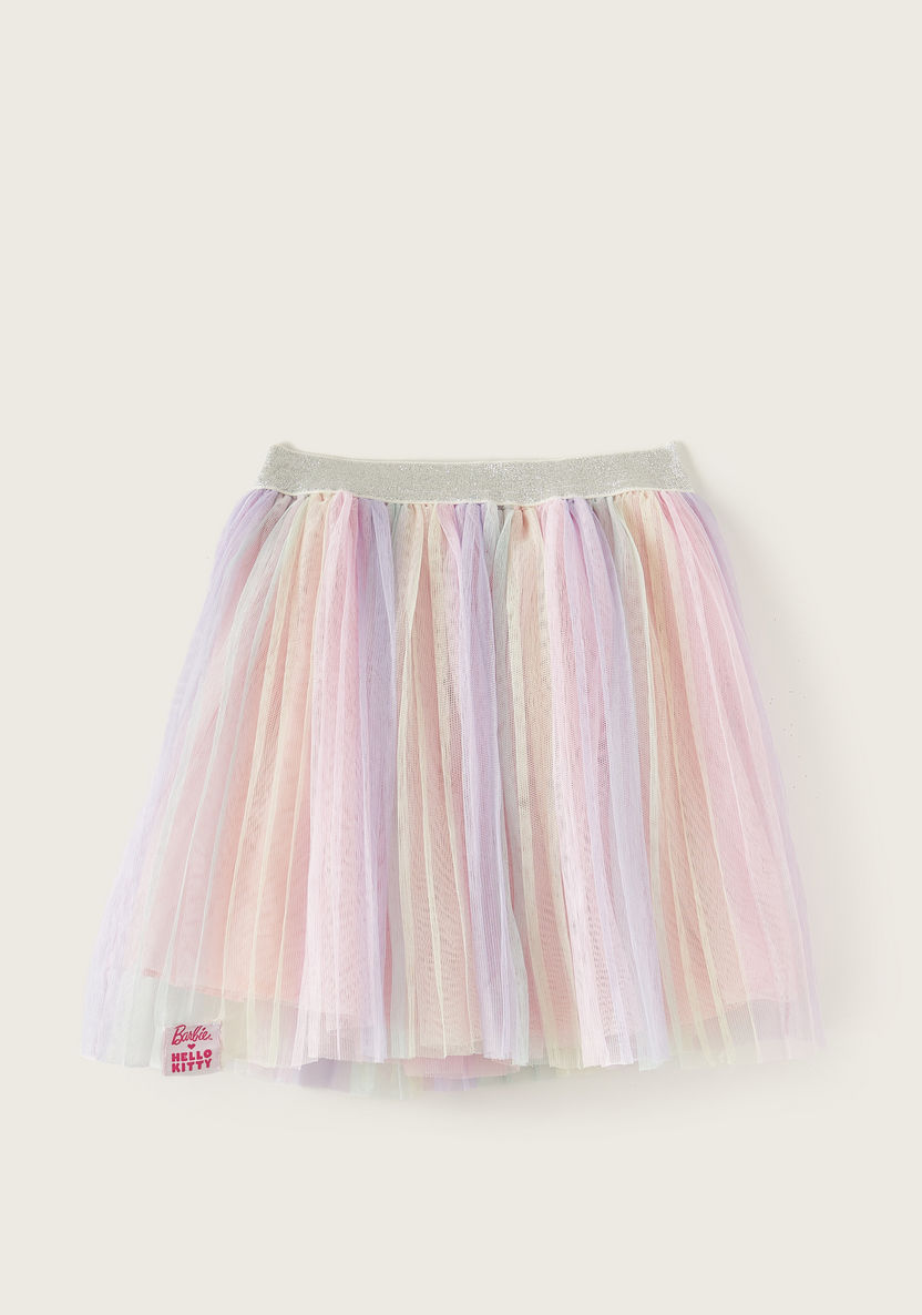 Sanrio Pleated Skirt with Elasticated Waistband-Skirts-image-0