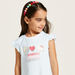 Sanrio Barbie Print Dress with Short Sleeves-Dresses%2C Gowns and Frocks-thumbnail-2