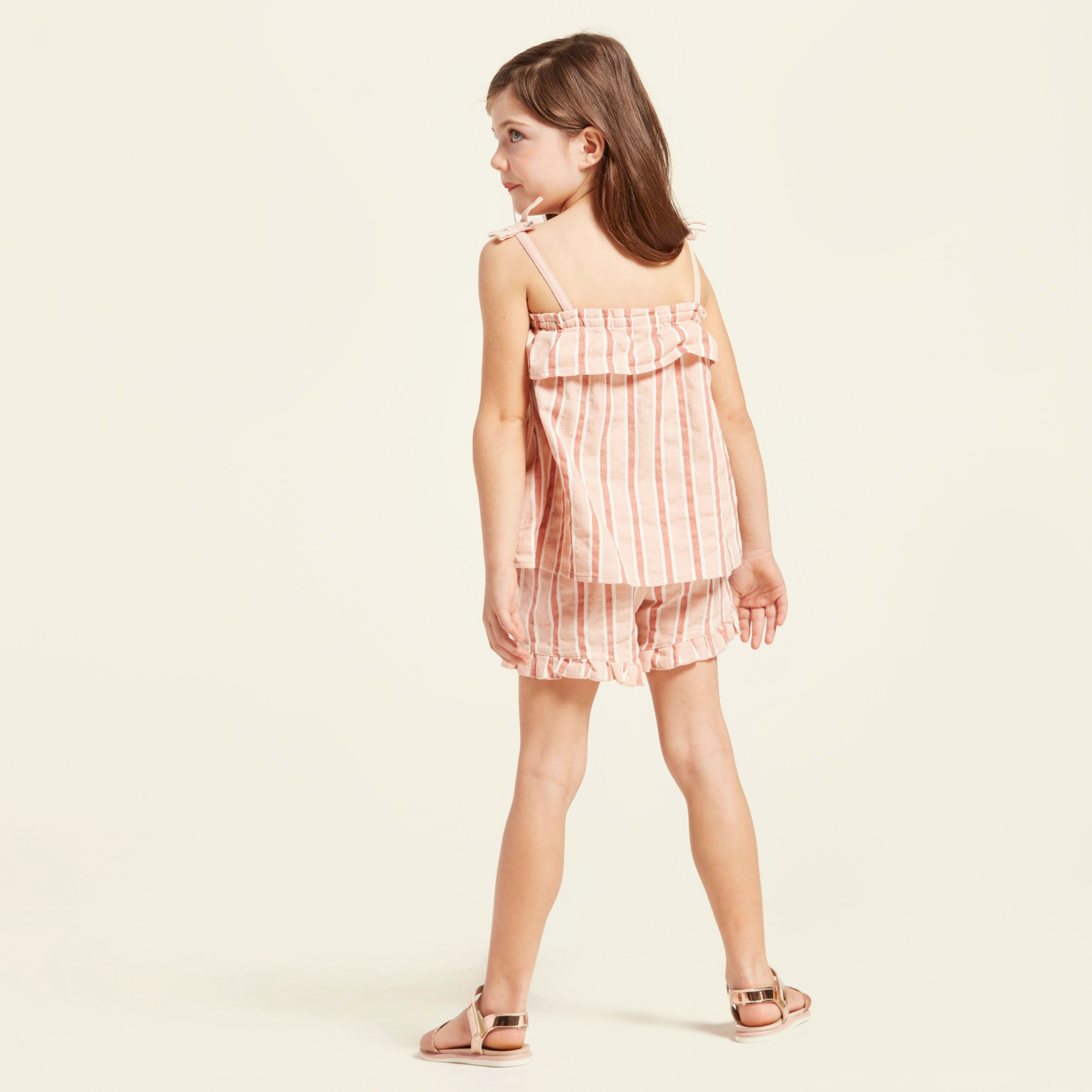 Striped Shorts with Frill and Bow Detail-baby-girls-clothing-bottoms-shorts-image-4