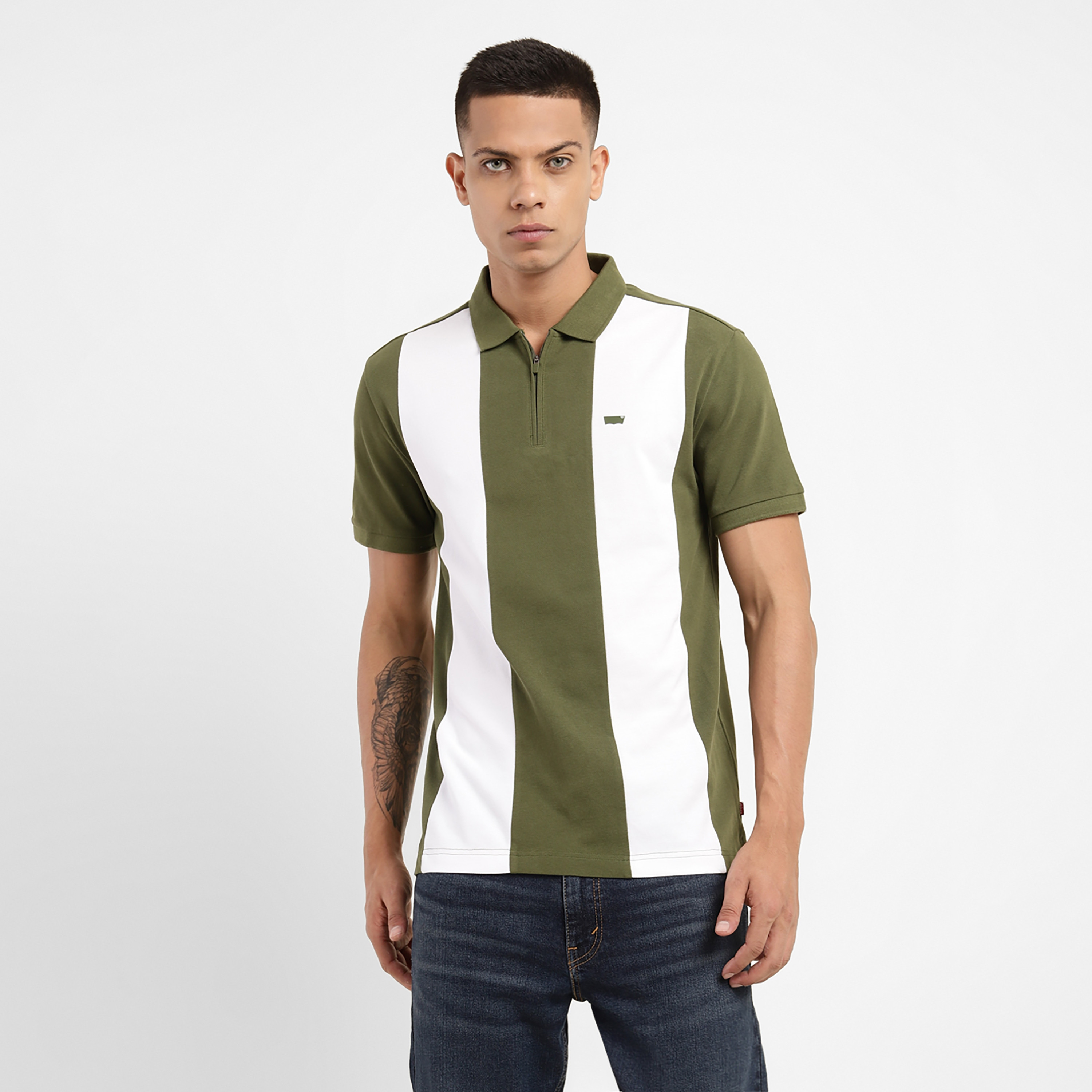Levi's Colour Block Collared Short Sleeves Polo T-Shirt-men-clothing-tshirtsandpolos-polos-image-1