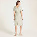 Love Mum Solid Twill Dress with Short Sleeves and Side Tie-Up-Dresses-thumbnail-3