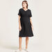Love Mum Maternity Solid V-neck Wrap Dress with Short Sleeves-Dresses-thumbnail-0