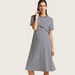 Love Mum Maternity Striped Dress with Short Sleeves-Dresses-thumbnail-0