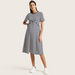 Love Mum Maternity Striped Dress with Short Sleeves-Dresses-thumbnail-1