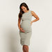 Love Mum Solid Ribbed Maternity Sleeveless Dress with Round Neck-Dresses-thumbnail-0
