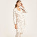 Love Mum Floral Print Maternity Robe with Long Sleeves-Nightwear-thumbnail-1