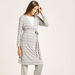 Love Mum Striped Maternity Robe with Long Sleeves-Nightwear-thumbnail-1