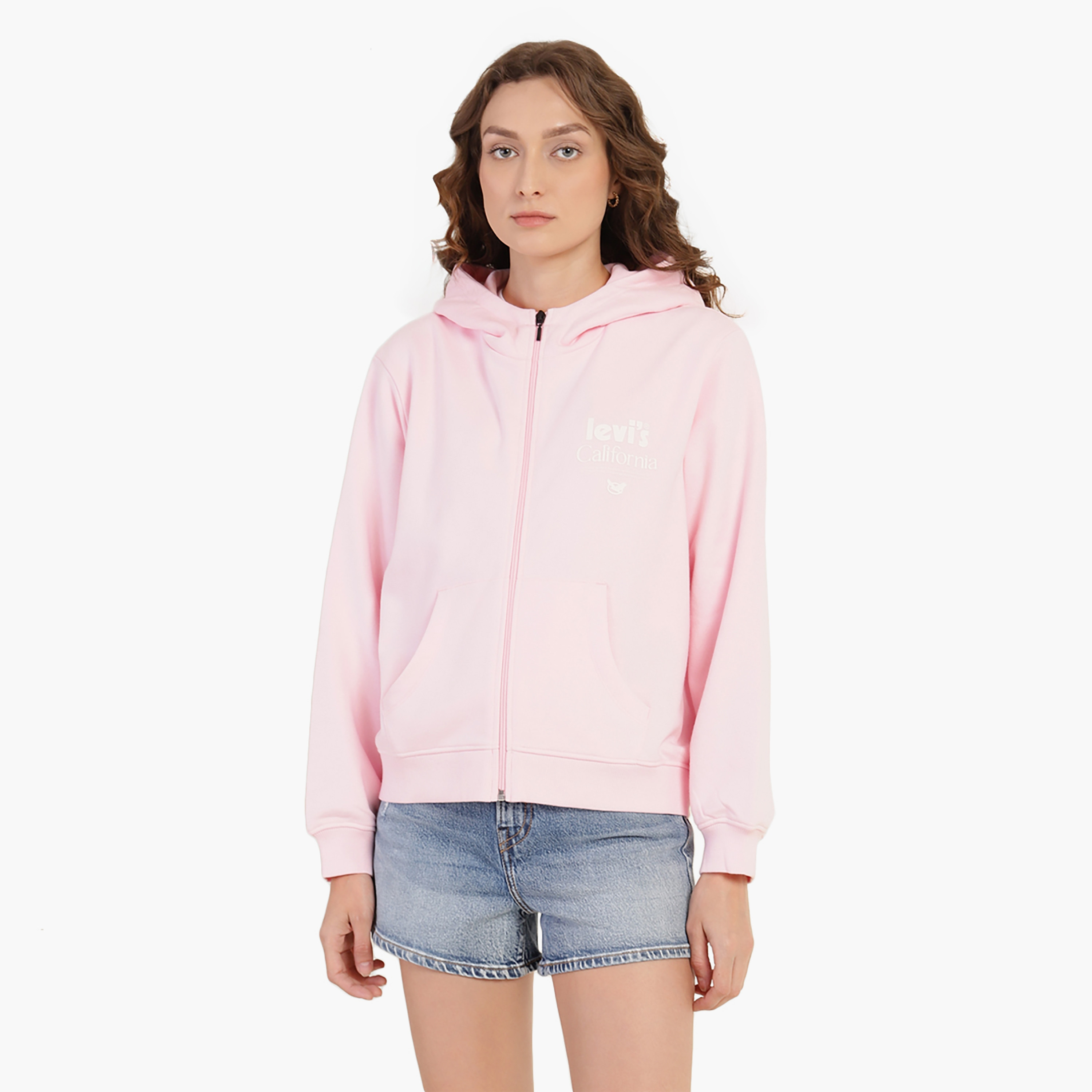 هوديي ليفي عادي مقنعين الرقبة طويلة الأكمام هوديي المرأة-women-clothing-hoodiesandsweatshirts-sweatshirts-image-1