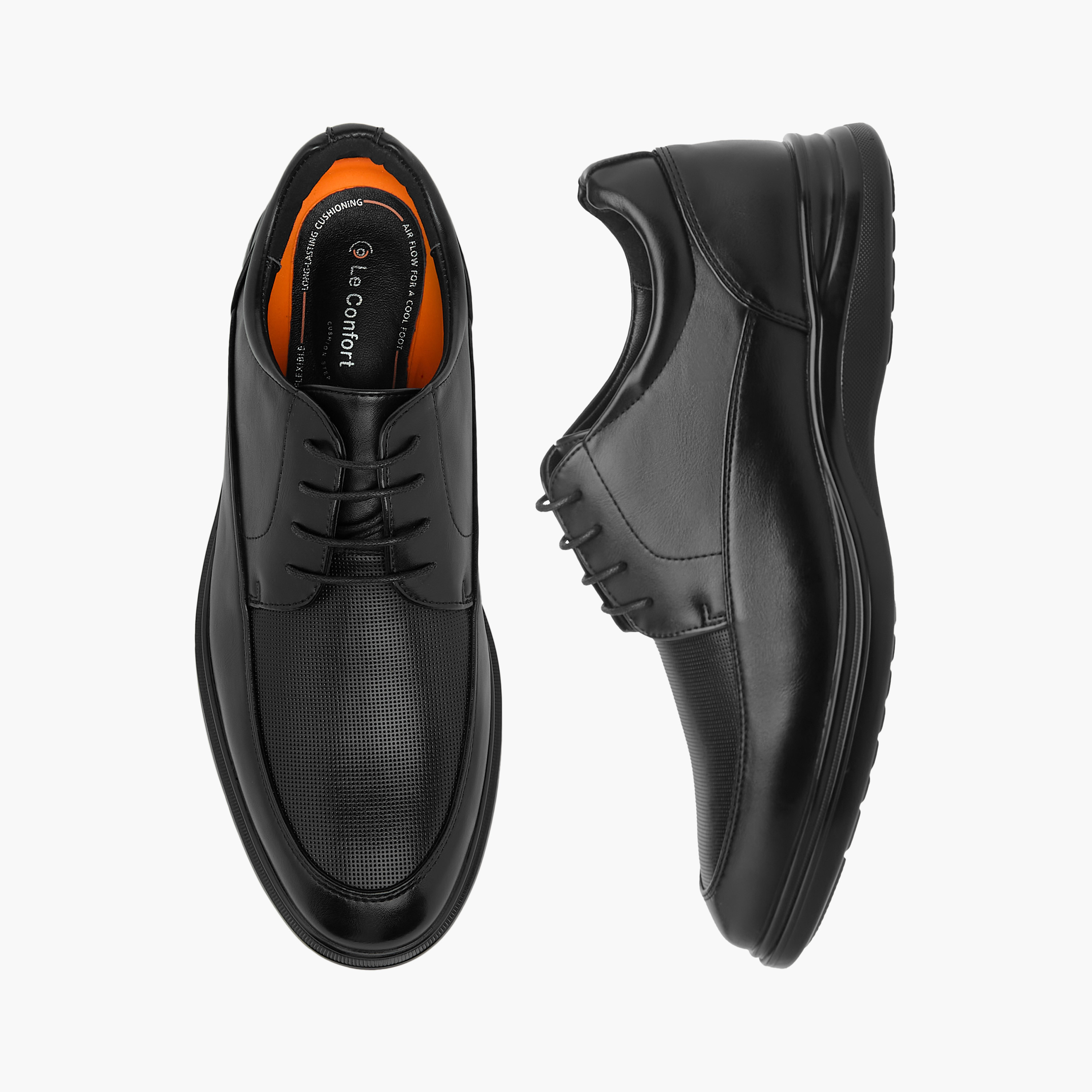 حذاء ديربي برباط إغلاق للرجال من لو كونفورت-men-shoes-formalshoes-image-1