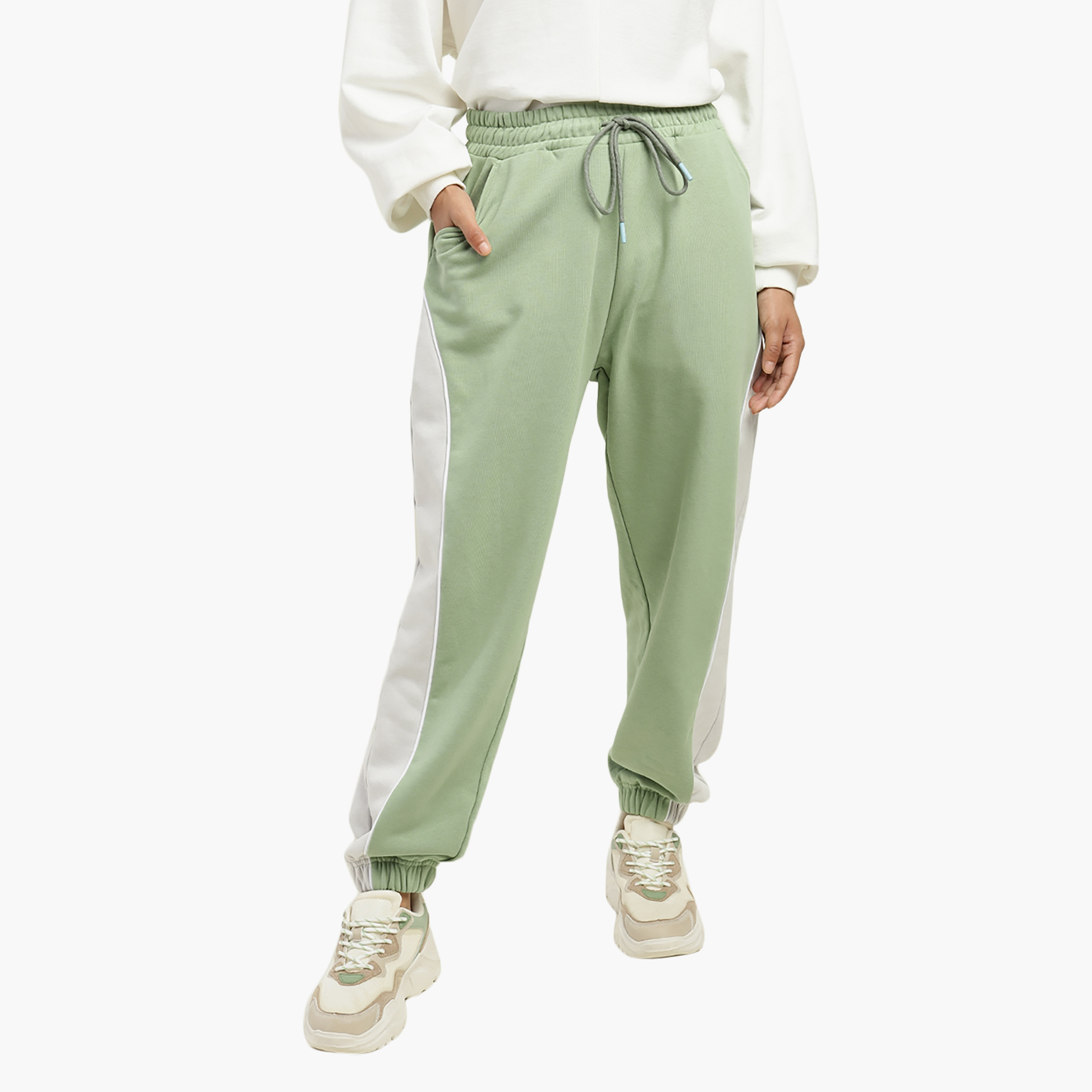 Levi's Color Block High-Rise Drawstring Women's Jogger-women-clothing-bottoms-joggers-image-1