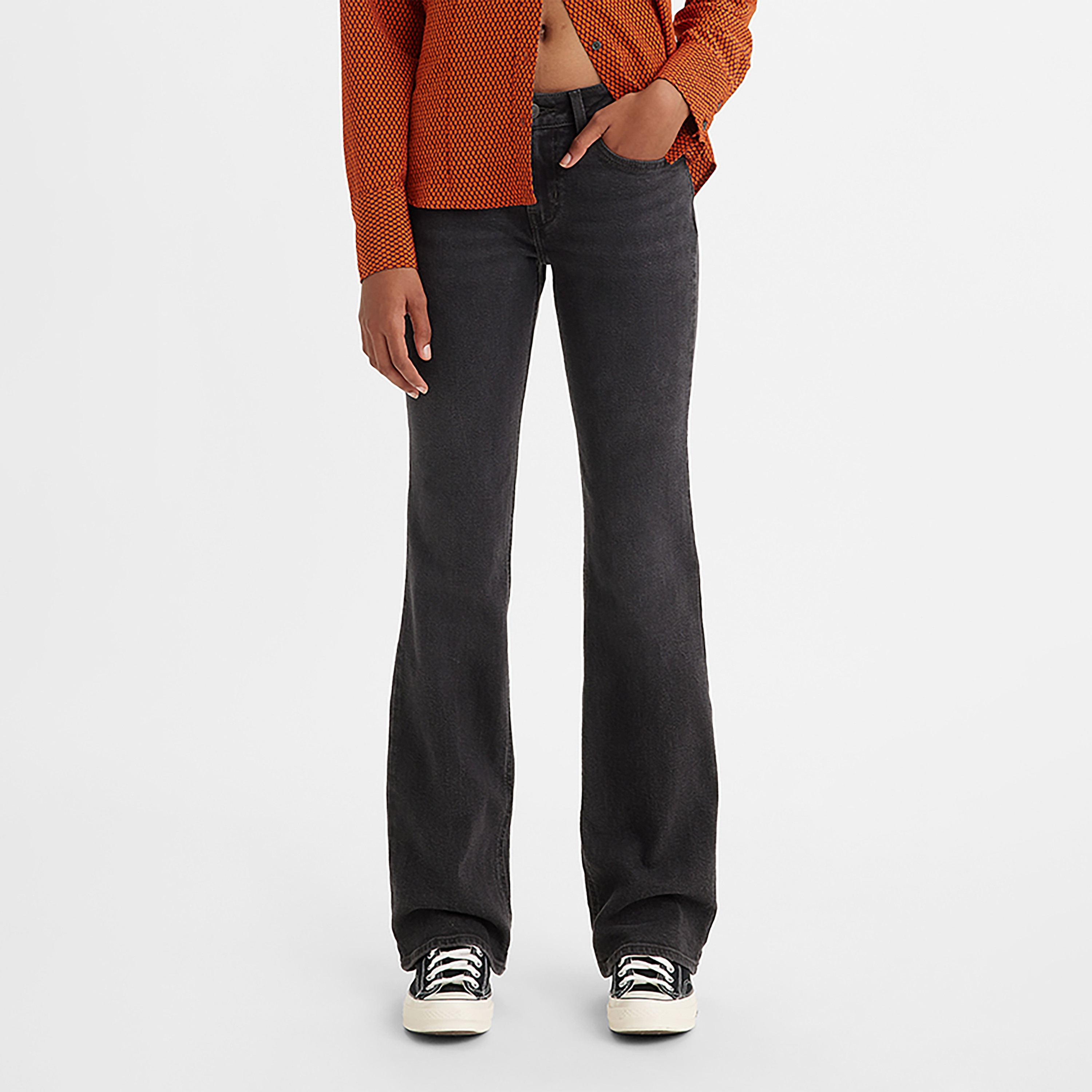 Levi's Regular Fit Black Plain Women's Jeans-women-clothing-bottoms-jeans-image-1