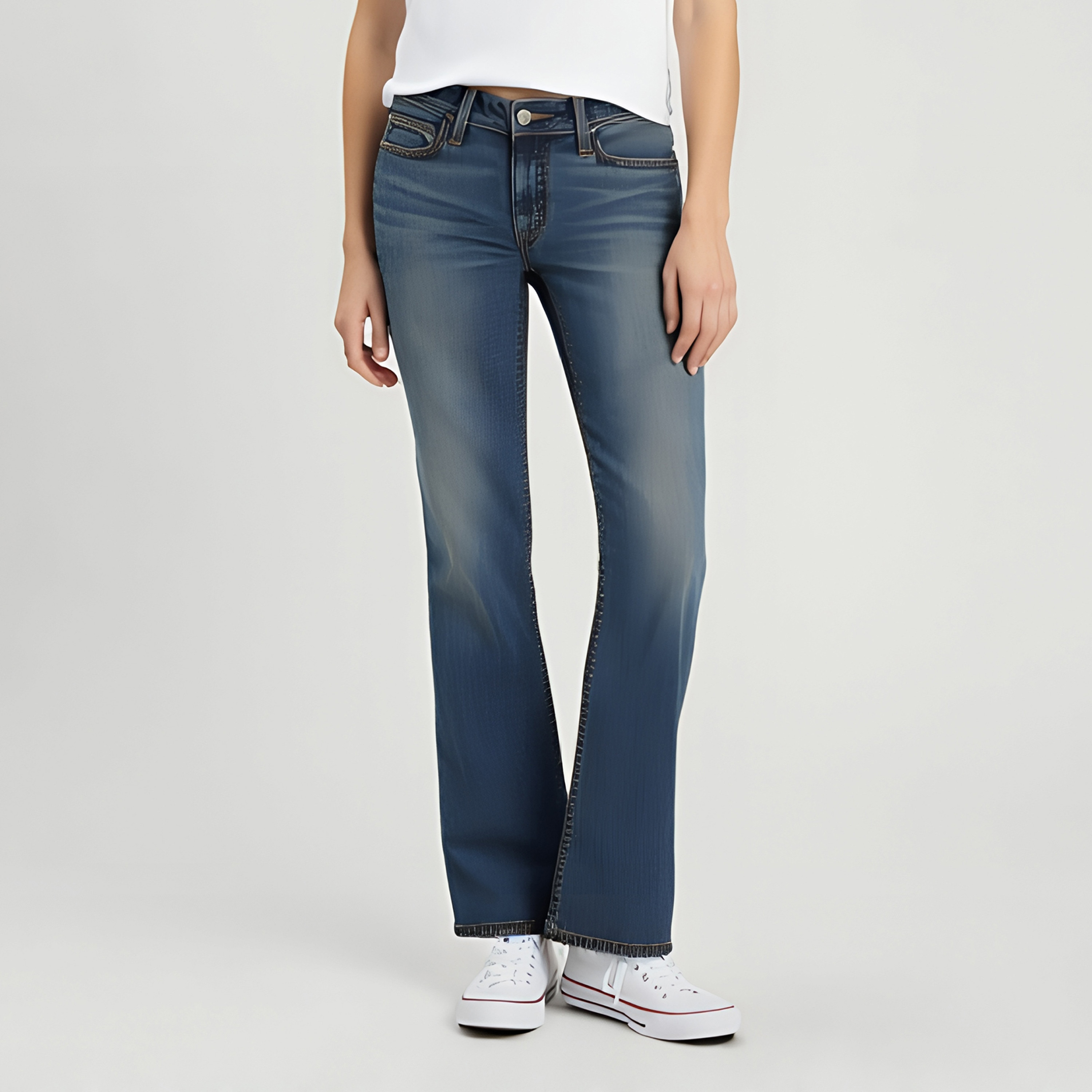 جينز حريمي بقصة "بوي فريند" مغسول باللون الأزرق مقاس 30 من ليفايس.-women-clothing-bottoms-jeans-image-1