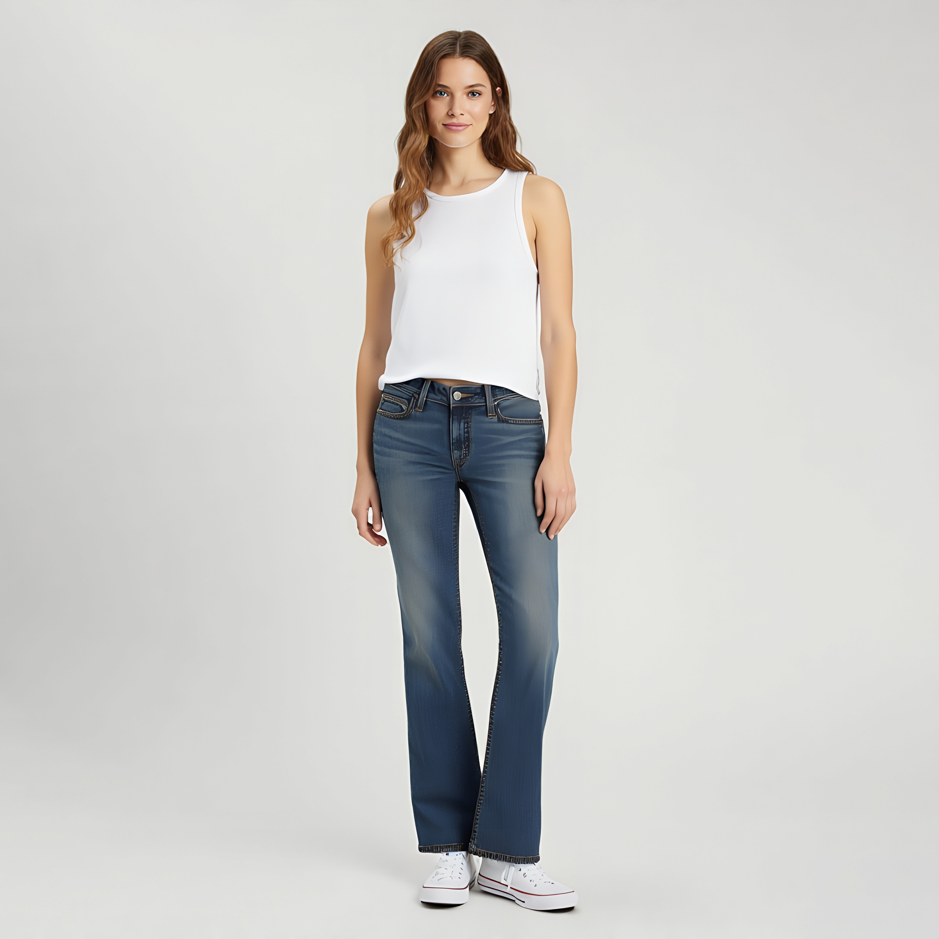 جينز حريمي بقصة "بوي فريند" مغسول باللون الأزرق مقاس 30 من ليفايس.-women-clothing-bottoms-jeans-image-2