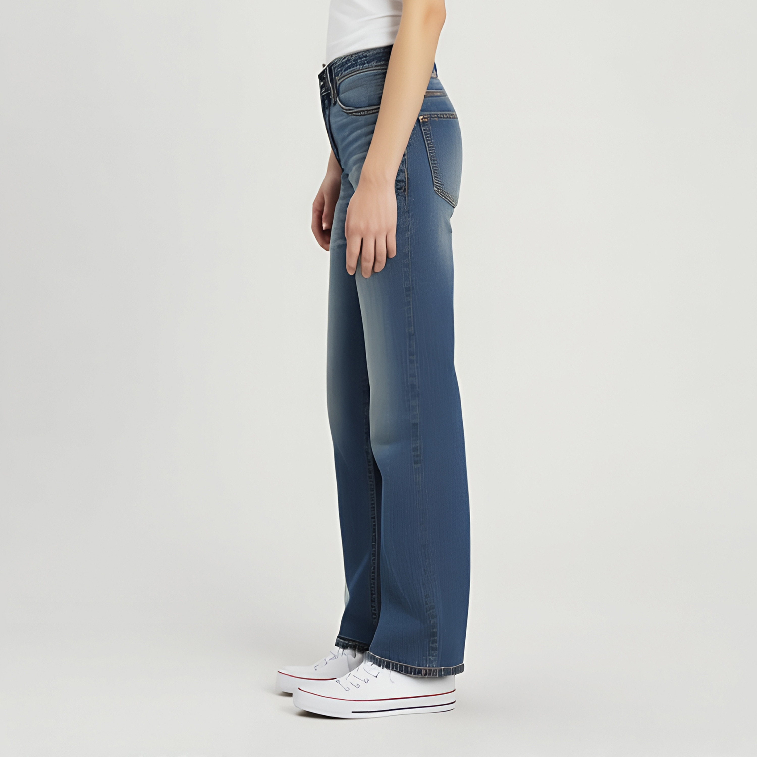 جينز حريمي بقصة "بوي فريند" مغسول باللون الأزرق مقاس 30 من ليفايس.-women-clothing-bottoms-jeans-image-3