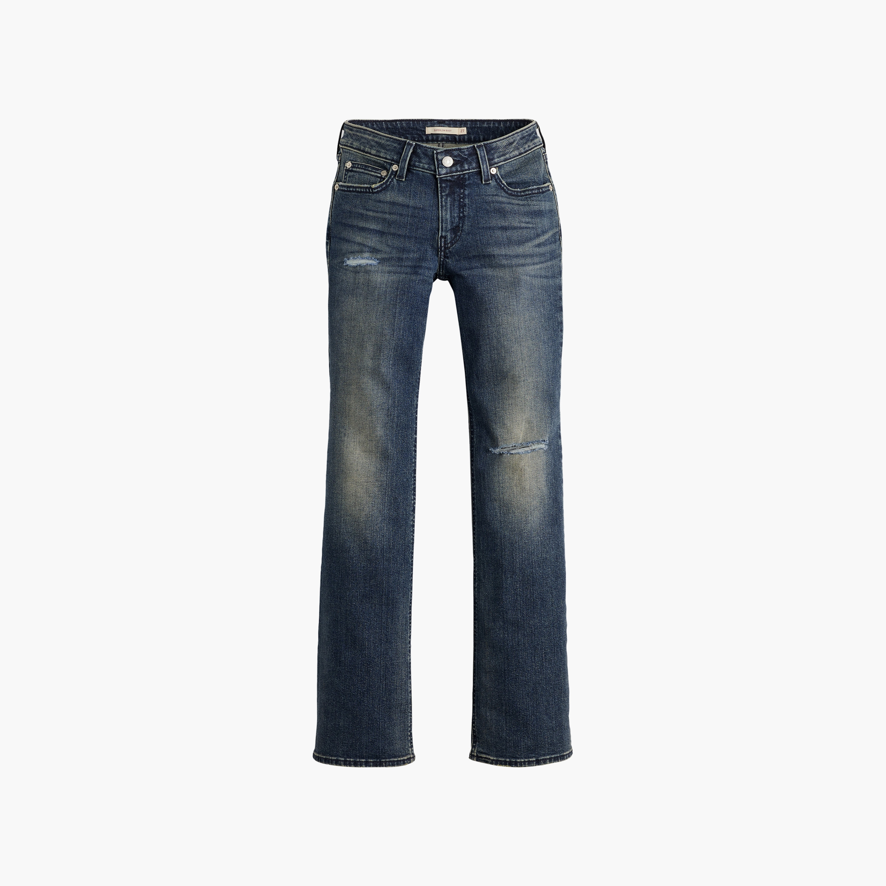 Levi's Superlow Boot Fit Blue Distressed Women's Jeans Inseam 30-women-clothing-bottoms-jeans-image-5