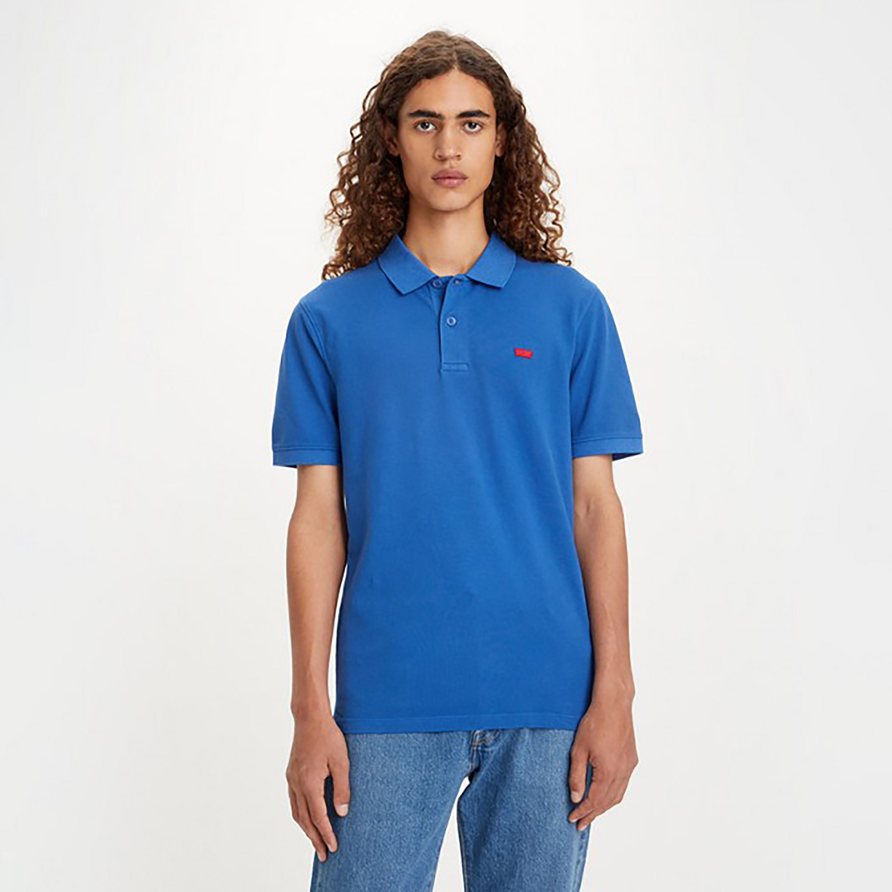 بولو تي شيرت سادة ذو ياقة من ليفايز بأكمام قصيرة-men-clothing-tshirtsandpolos-polos-image-1