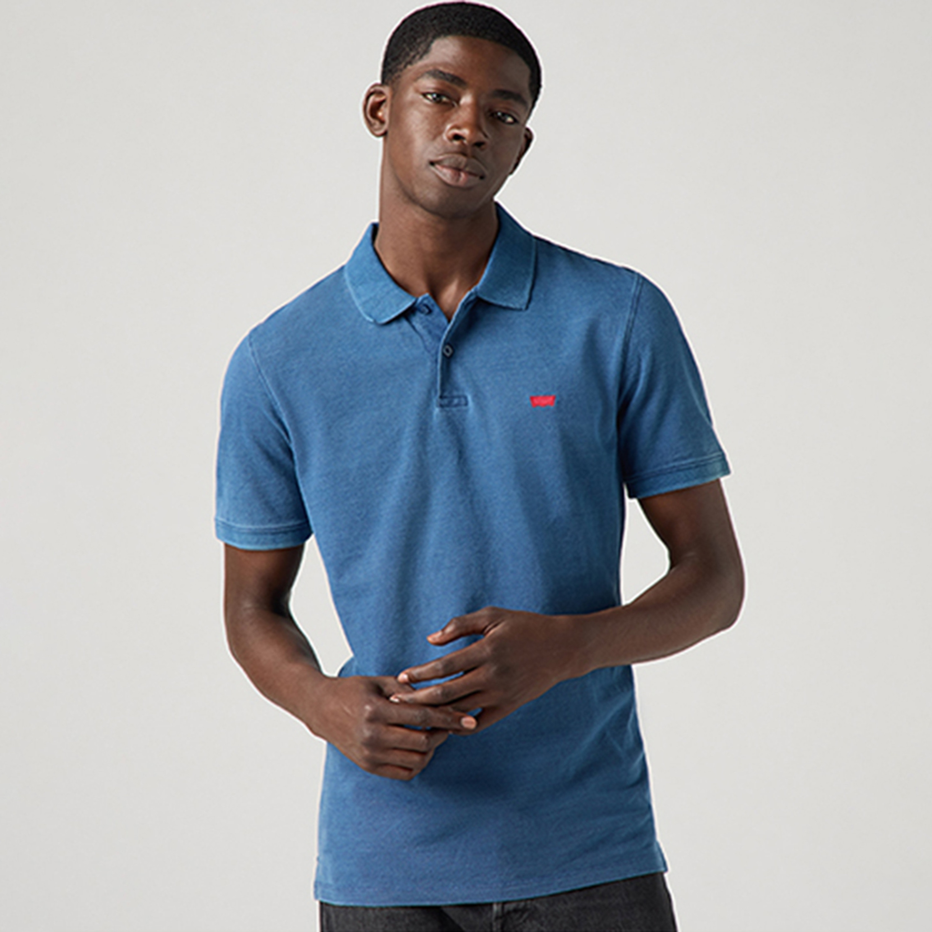 Levi's Plain Collared Short Sleeves Men's Polo T-Shirt-men-clothing-tshirtsandpolos-polos-image-1