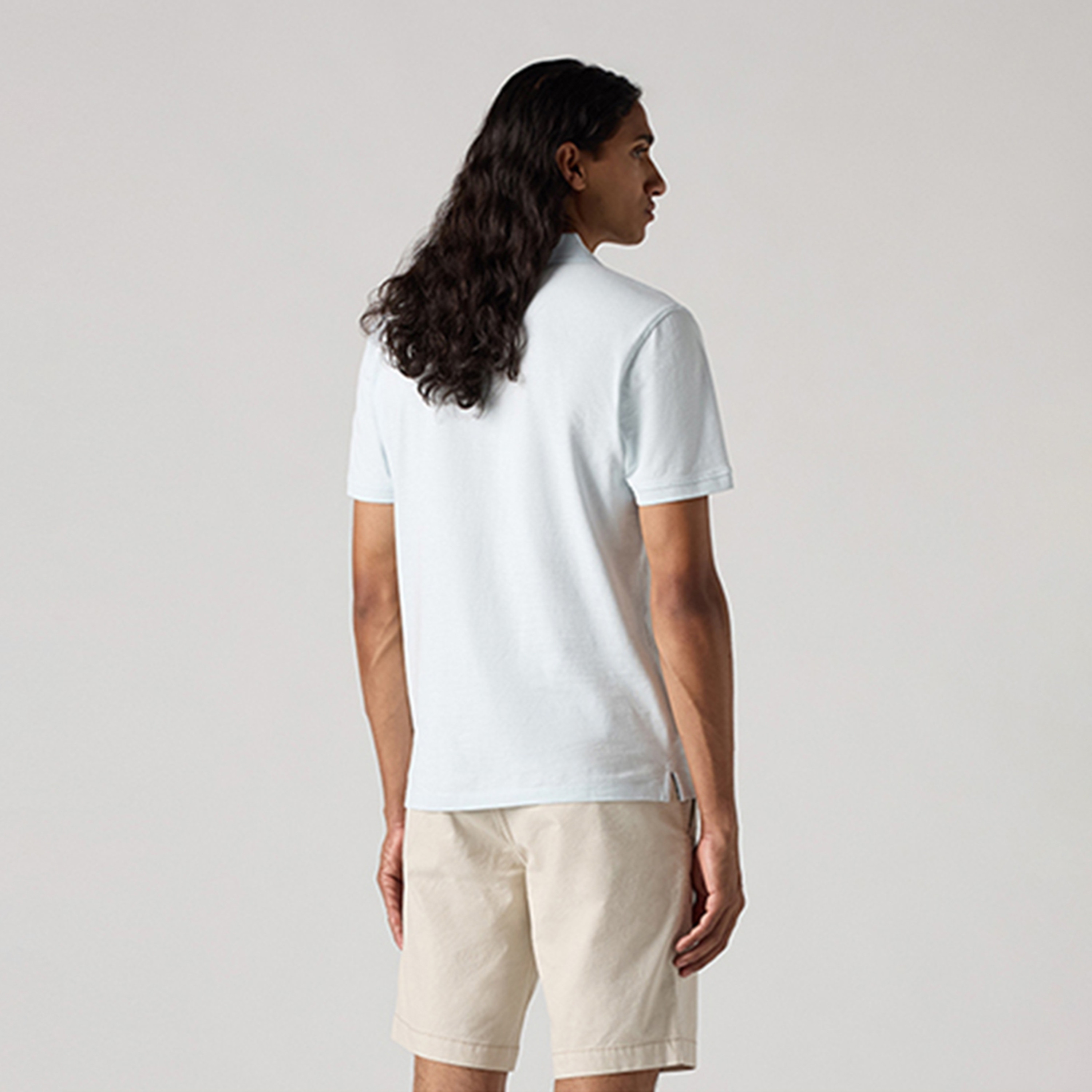 تي شيرت بولو رجالي سادة بأكمام قصيرة وياقة من ليفايس-men-clothing-tshirtsandpolos-polos-image-3