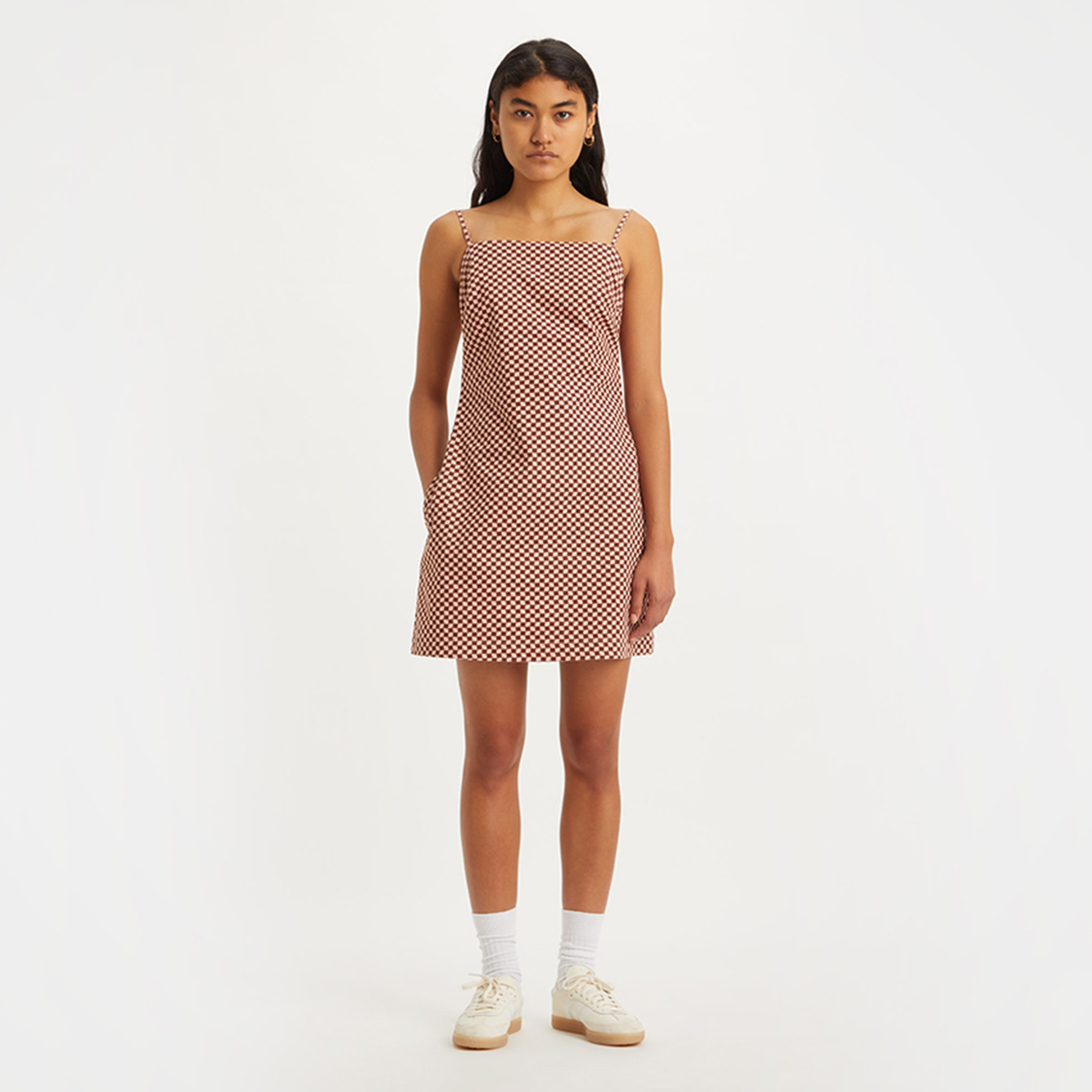 Levi's Multicolour Shoulder Strap A-Line Mini Women's Dress-women-clothing-dresses-image-1
