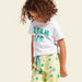 Juniors Graphic Print Round Neck T-shirt and Pyjamas - Set of 2-Nightwear-thumbnail-1