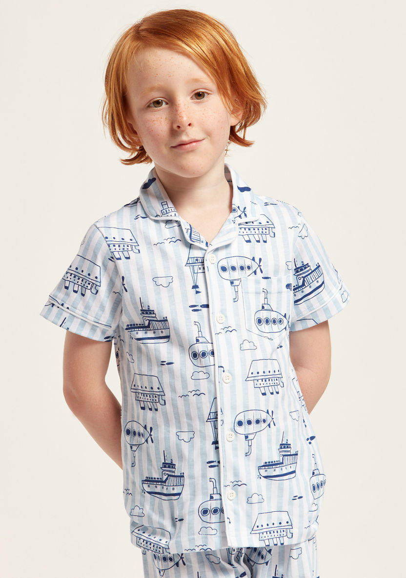 Juniors Graphic-Print Shirt and Full-Length Pyjama Set-Pyjama Sets-image-2