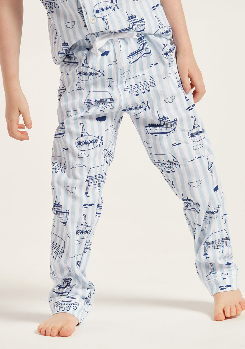 Juniors Graphic-Print Shirt and Full-Length Pyjama Set-Pyjama Sets-image-3