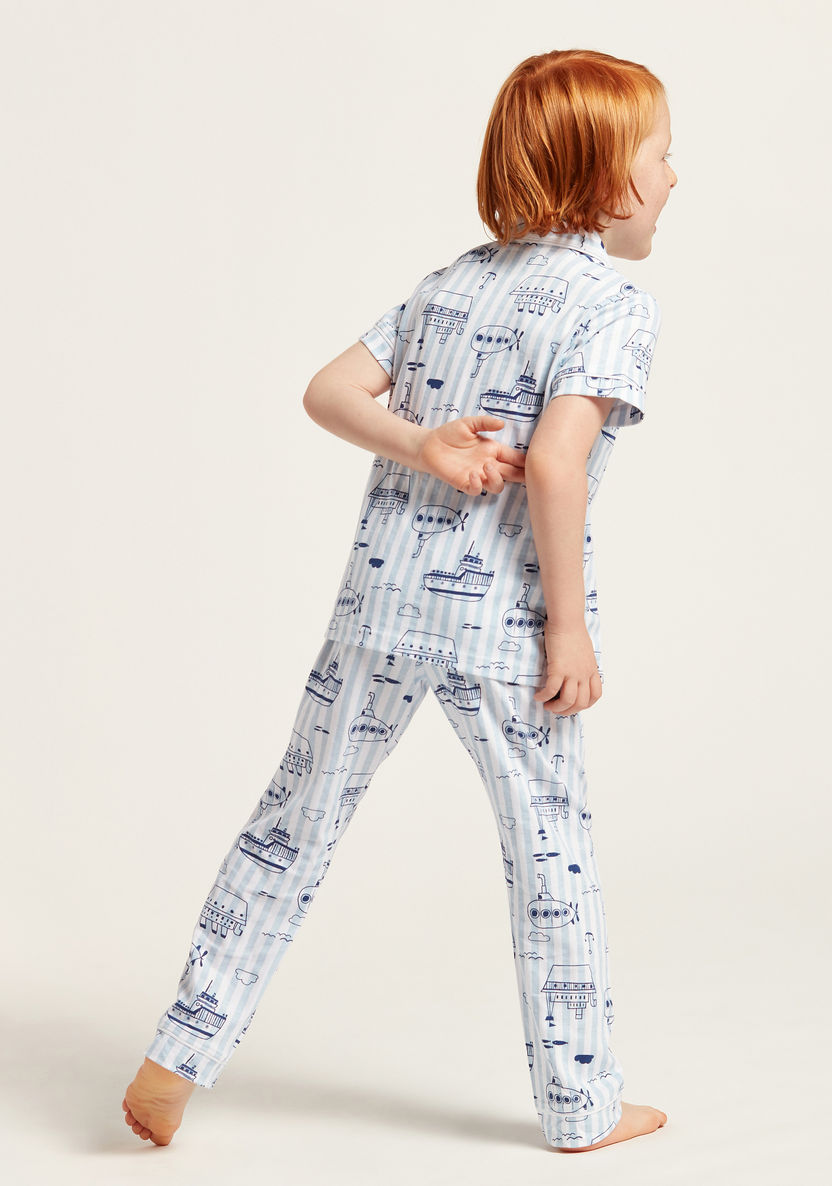 Juniors Graphic-Print Shirt and Full-Length Pyjama Set-Pyjama Sets-image-4