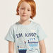 Juniors Nautical Print Short Sleeves T-shirt and Pyjama Set-Nightwear-thumbnail-3
