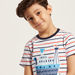 Juniors Nautical Print Short Sleeves T-shirt and Pyjama Set-Pyjama Sets-thumbnail-3
