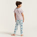 Juniors Nautical Print Short Sleeves T-shirt and Pyjama Set-Pyjama Sets-thumbnail-4