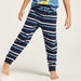 Juniors 4-Piece Printed Short Sleeves T-shirt and Pyjama Set-Pyjama Sets-thumbnail-2