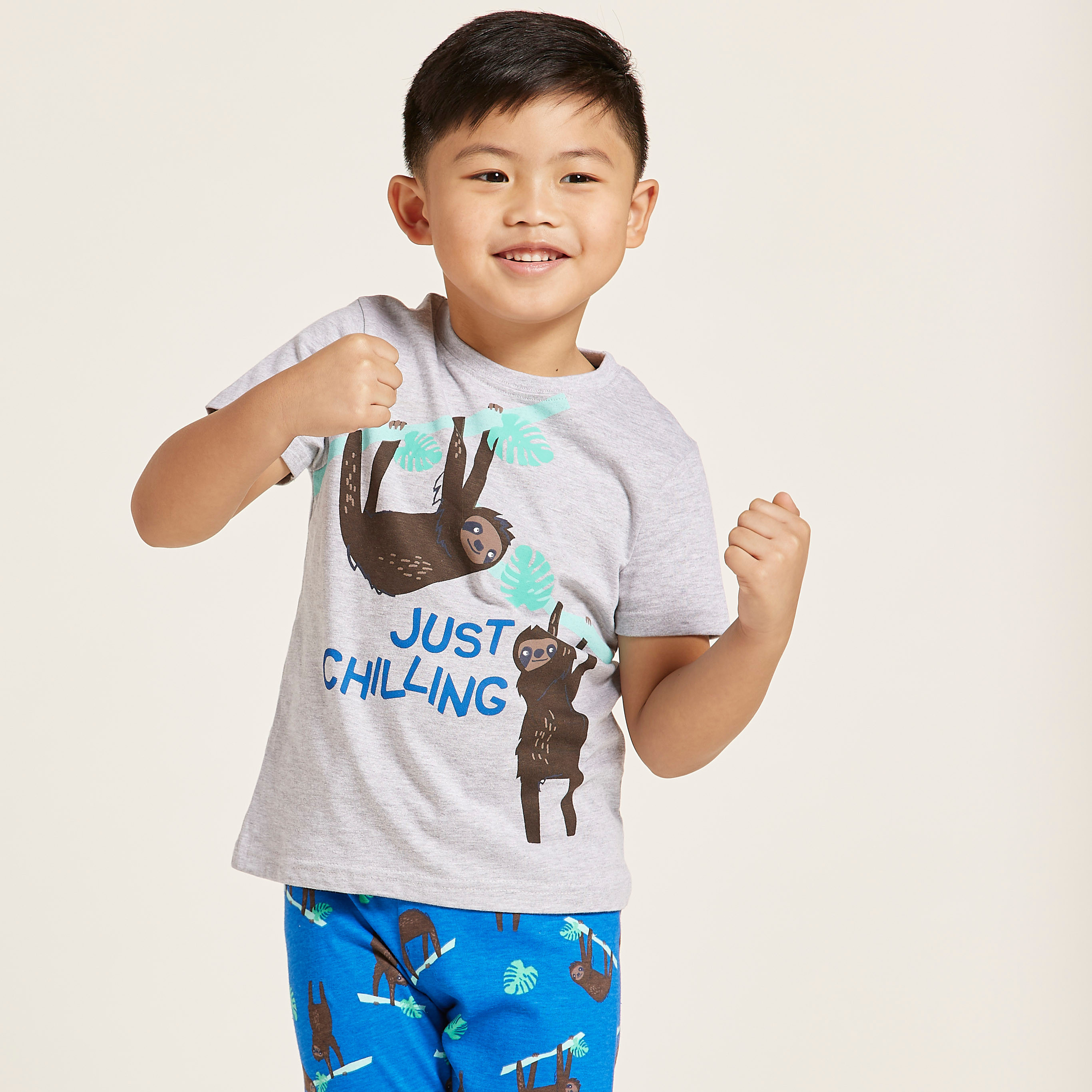 طقم بنطلون بيجاما وتيشيرت بياقة مستديرة وطبعات من جونيورز-boys-clothing-nightwear-image-2