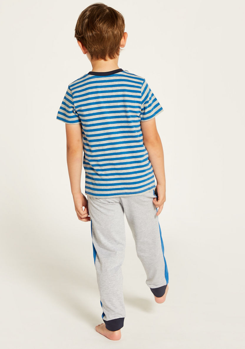 Juniors Graphic Print T-shirt and Pyjama Set-Pyjama Sets-image-3