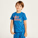 Juniors Printed Crew Neck T-shirt and Pyjama - Set of 2-Pyjama Sets-thumbnail-4