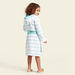 Juniors Striped Bathrobe with Pocket Detail-Towels and Flannels-thumbnail-4