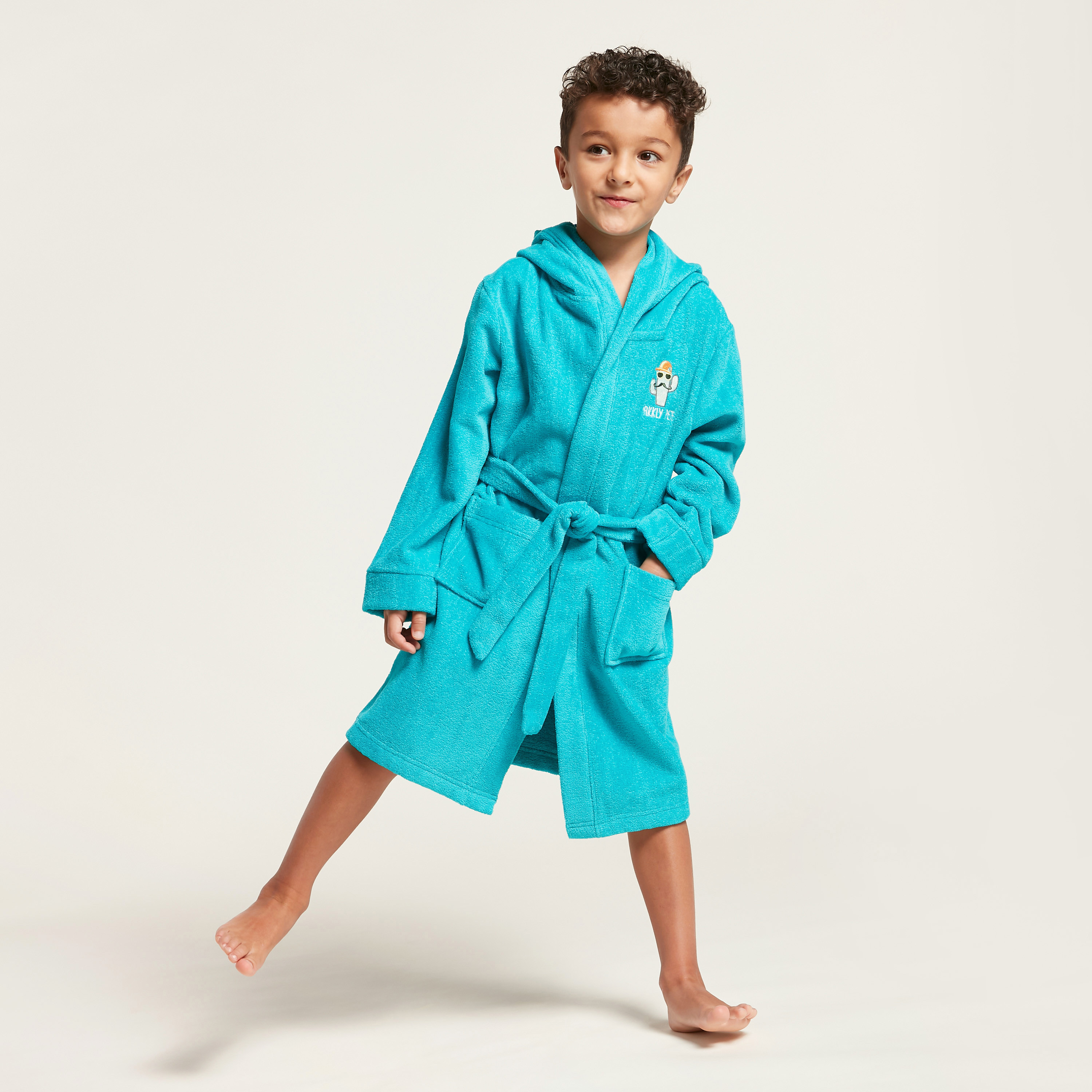 روب حمام بارز الملمس بقبعة وجيوب من جونيورز-baby-bathandcare-towels-image-3