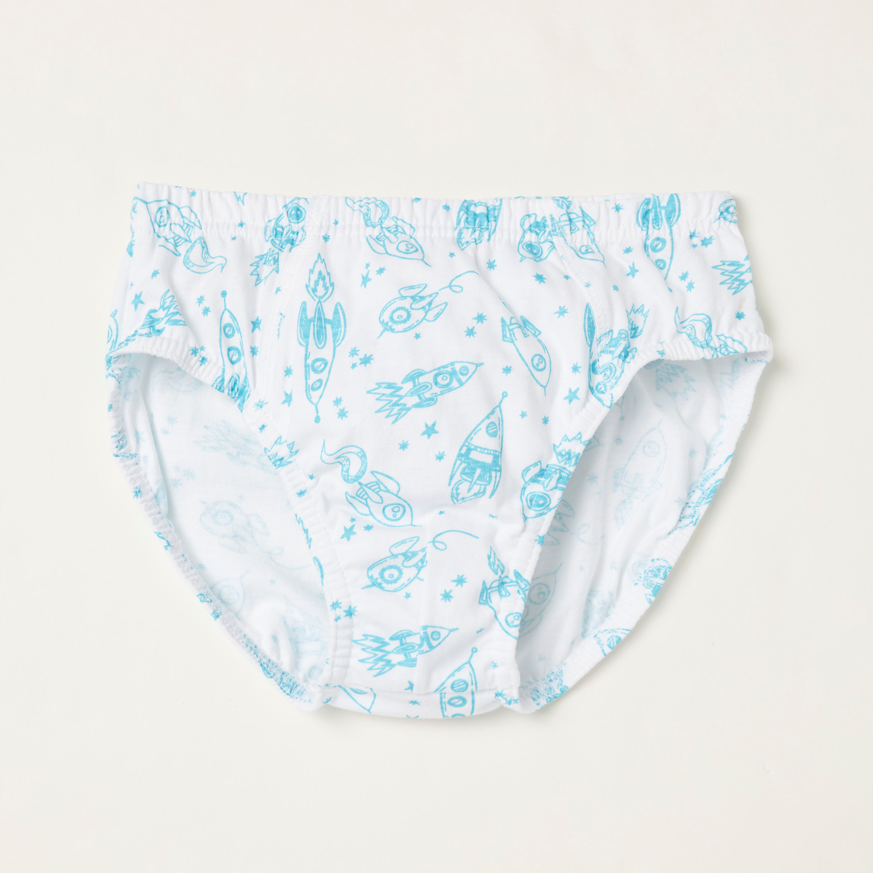 Juniors Printed Briefs with Elasticised Waistband - Set of 5-boys-accessories-socks-image-4