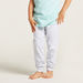 Juniors Printed Round Neck T-shirt and Pyjama Set-Pyjama Sets-thumbnail-2