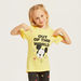 Mickey Mouse Print T-shirt and Full Length Pyjama Set-Nightwear-thumbnail-2