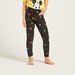 Mickey Mouse Print T-shirt and Full Length Pyjama Set-Nightwear-thumbnail-3