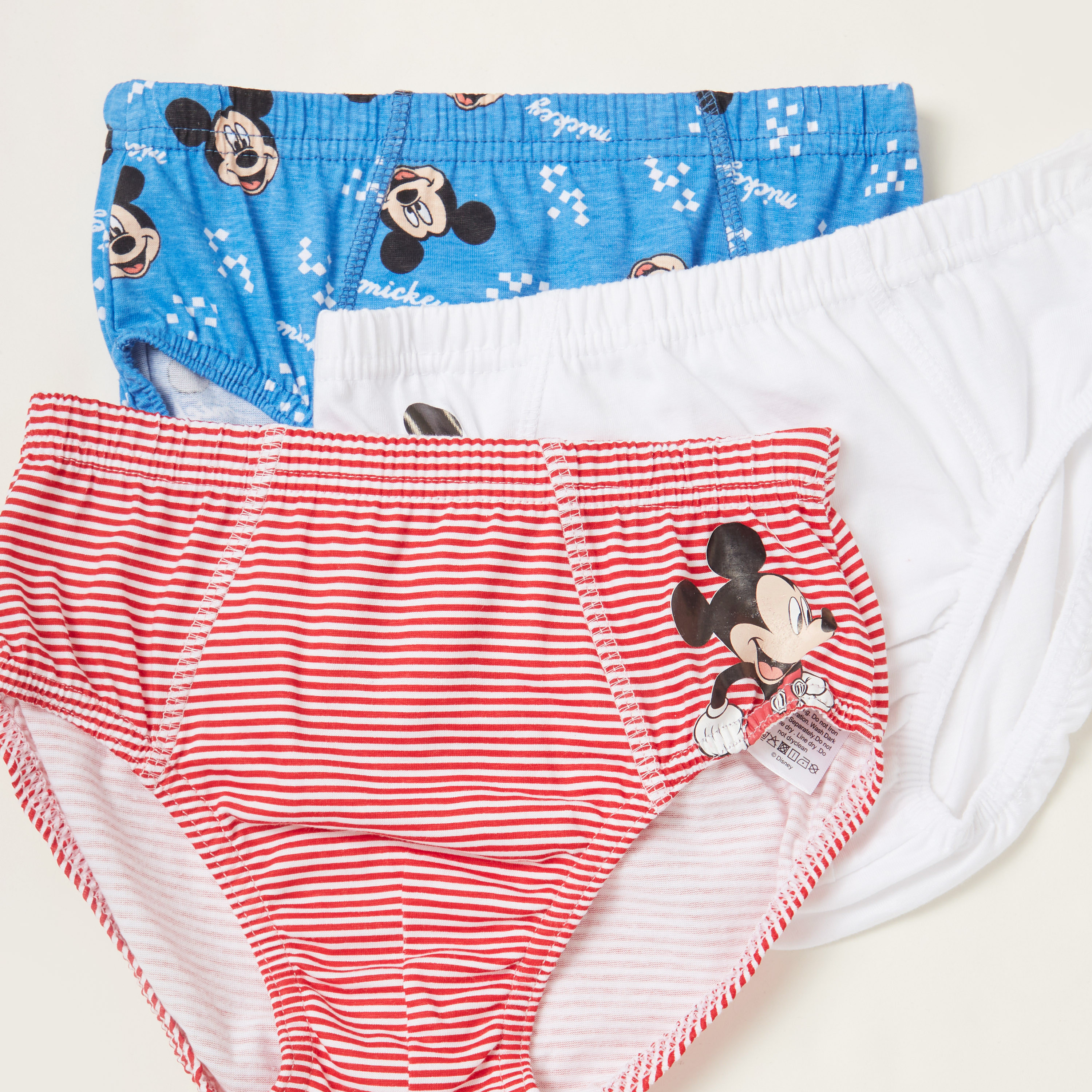 Disney Mickey Mouse Print Briefs Set of 3